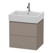 Duravit Waschtischunterschrank L-Cube 58,4x 45,9cm, bas. ma, 2 Schub., wandhängend