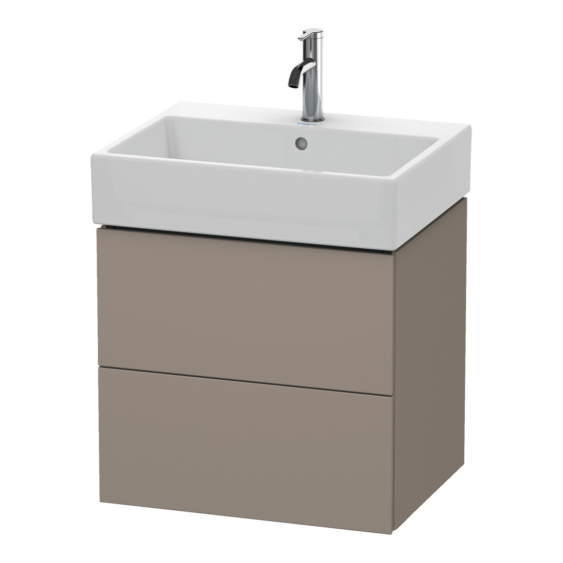 Duravit Waschtischunterschrank L-Cube 58,4x 45,9cm, bas. ma, 2 Schub., wandhängend