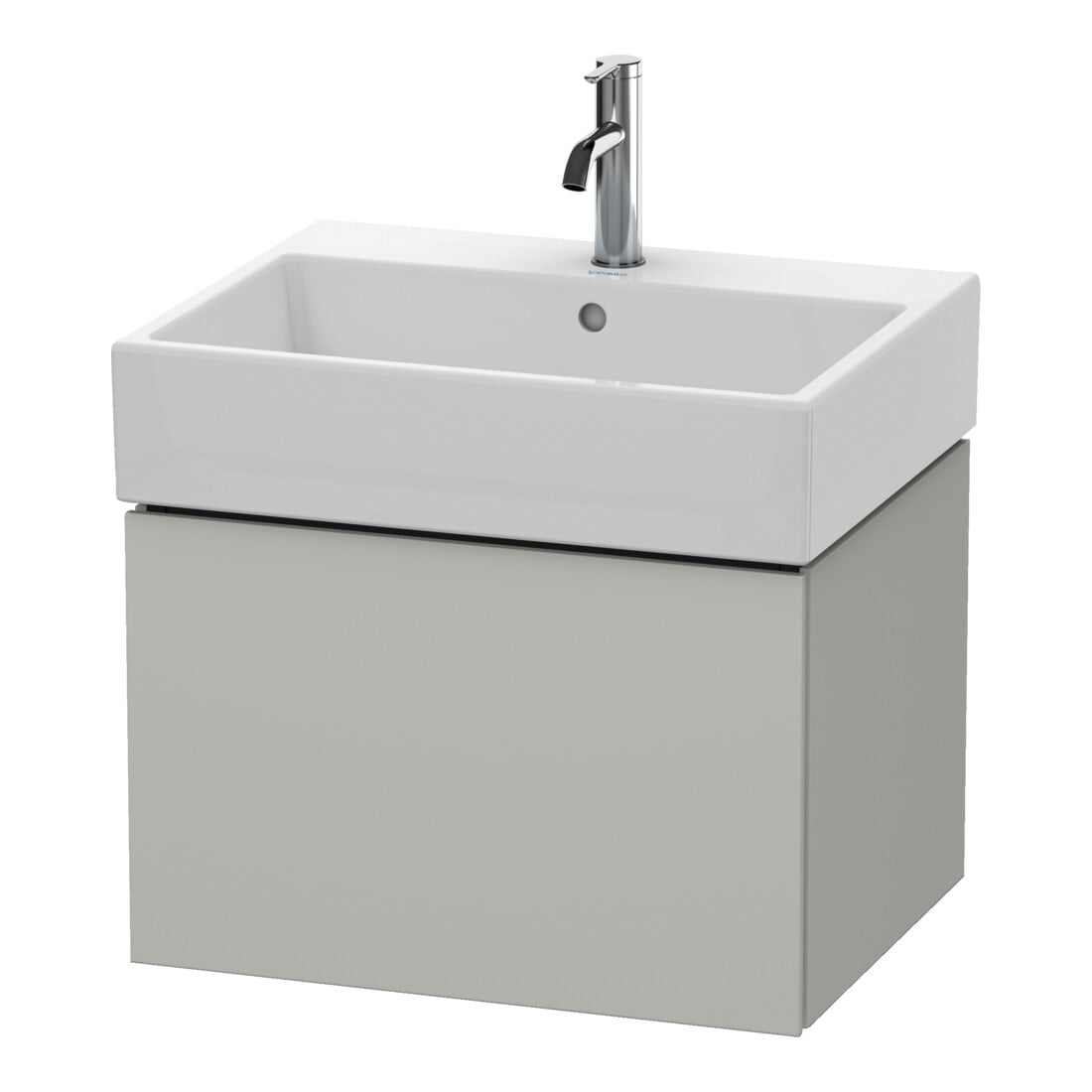 Duravit Waschtischunterschrank L-Cube 58,4x 45,9cm, betongr ma, 1 Ausz., wandhängend
