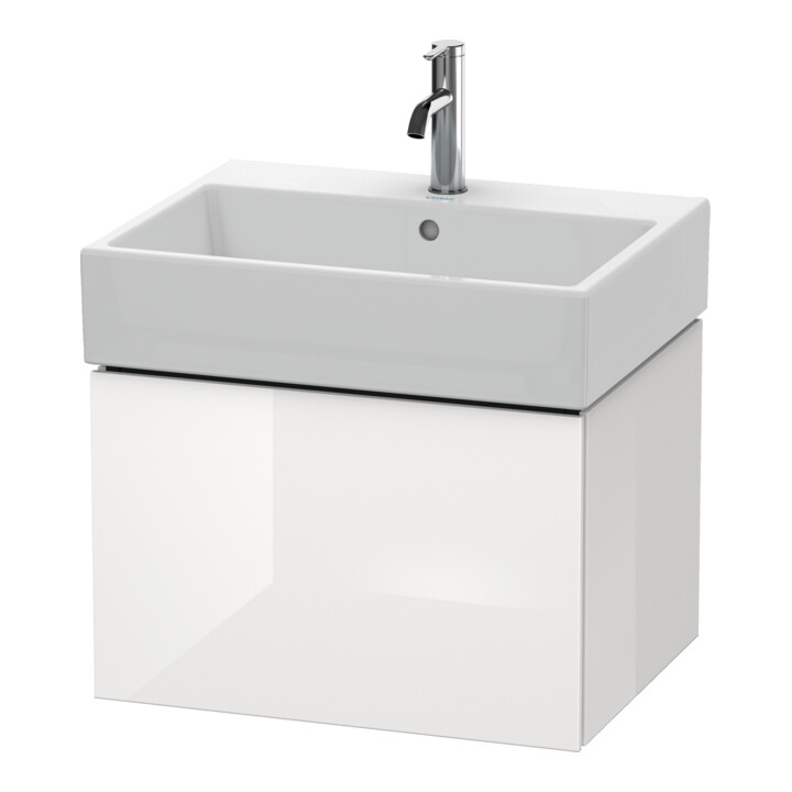 Duravit Waschtischunterschrank L-Cube 58,4x 45,9cm, E d geb., 1 Ausz., wandhängend