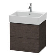 Duravit Waschtischunterschrank L-Cube 58,4x 45,9cm, E d geb., 2 Schub., wandhängend