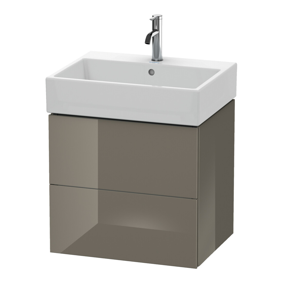 Duravit Waschtischunterschrank L-Cube 58,4x 45,9cm, f Gr hgl, 2 Schub., wandhängend