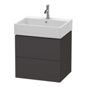 Duravit Waschtischunterschrank L-Cube 58,4x 45,9cm, gra matt, 2 Schub., wandhängend-1