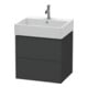 Duravit Waschtischunterschrank L-Cube 58,4x 45,9cm, graph ma, 2 Schub., wandhängend-1