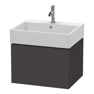 Duravit Waschtischunterschrank L-Cube 58,4x 45,9cm, graph matt, 1 Ausz., wandhängend