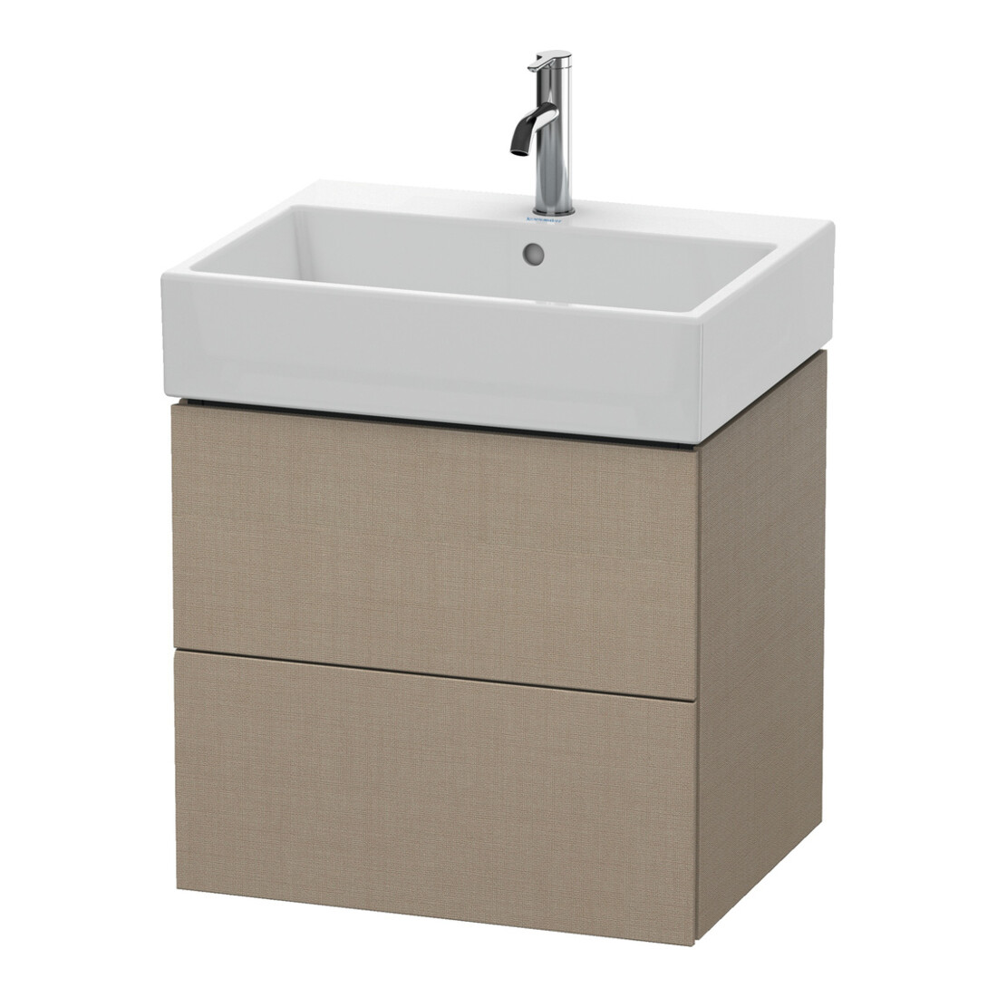 Duravit Waschtischunterschrank L-Cube 58,4x 45,9cm, lei, 2 Schub., wandhängend