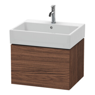 Duravit Waschtischunterschrank L-Cube 58,4x 45,9cm, Nussb dkl., 1 Ausz., wandhängend