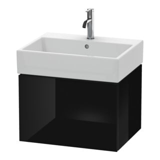 Duravit Waschtischunterschrank L-Cube 58,4x 45,9cm, sw hgl, 1 Ausz., wandhängend