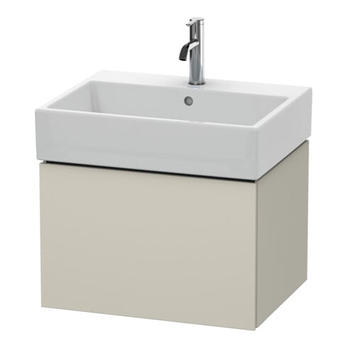 Duravit Waschtischunterschrank L-Cube 58,4x 45,9cm, Tau ma, 1 Ausz., wandhängend