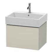 Duravit Waschtischunterschrank L-Cube 58,4x 45,9cm, Tau ma, 1 Ausz., wandhängend