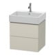 Duravit Waschtischunterschrank L-Cube 58,4x 45,9cm, Tau ma, 2 Schub., wandhängend-1