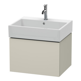 Duravit Waschtischunterschrank L-Cube 58,4x 45,9cm, Tau matt, 1 Ausz., wandhängend