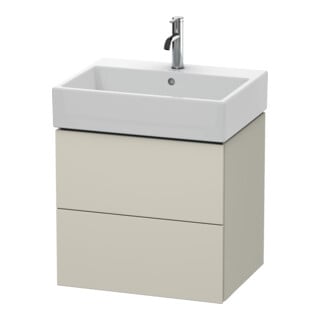 Duravit Waschtischunterschrank L-Cube 58,4x 45,9cm, Tau matt, 2 Schub., wandhängend
