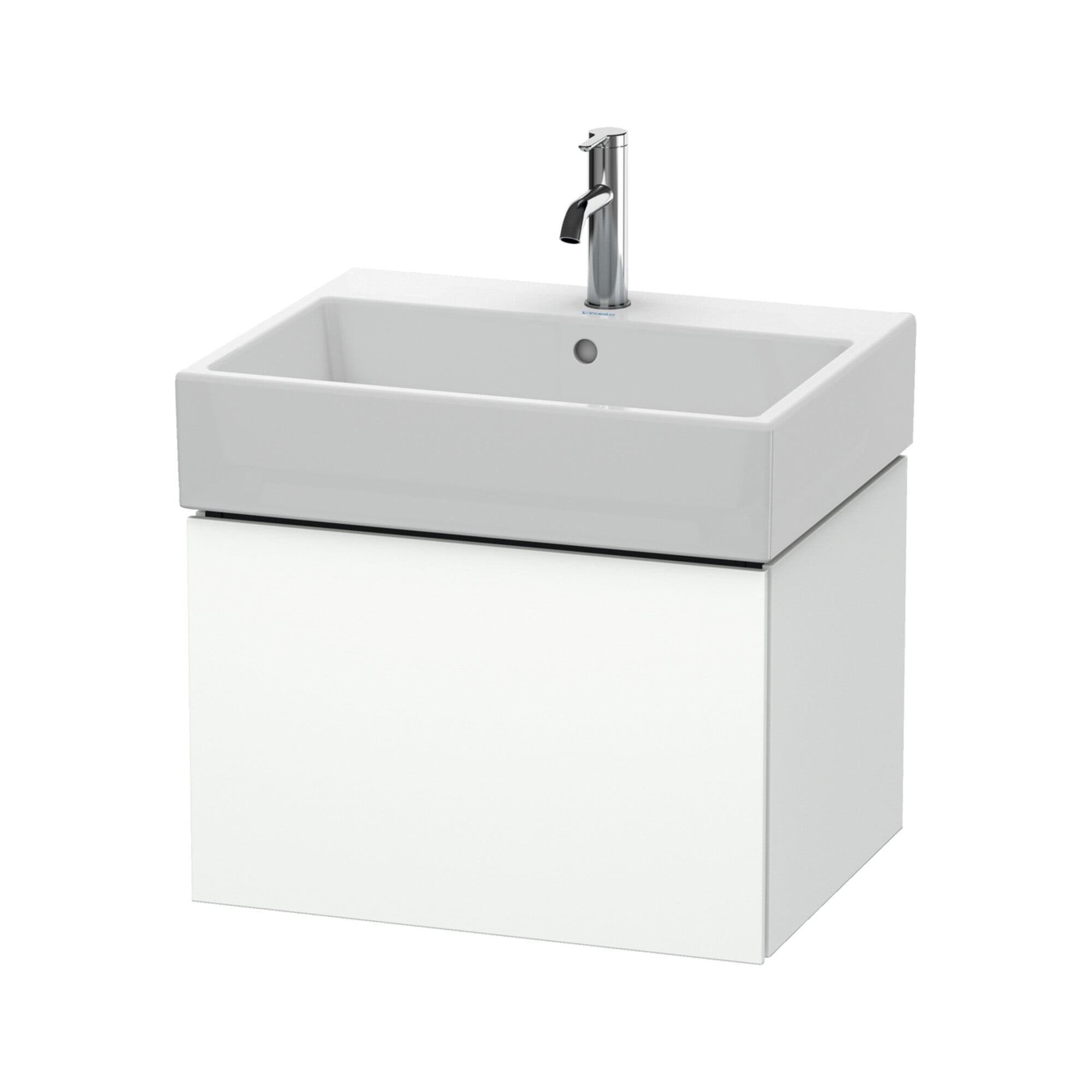 Duravit Waschtischunterschrank L-Cube 58,4x 45,9cm, we. matt, 1 Ausz., wandhängend