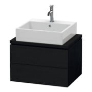 Duravit Waschtischunterschrank L-Cube 62x47,7cm, Ei sw, f Kons, 2 Schubkästen