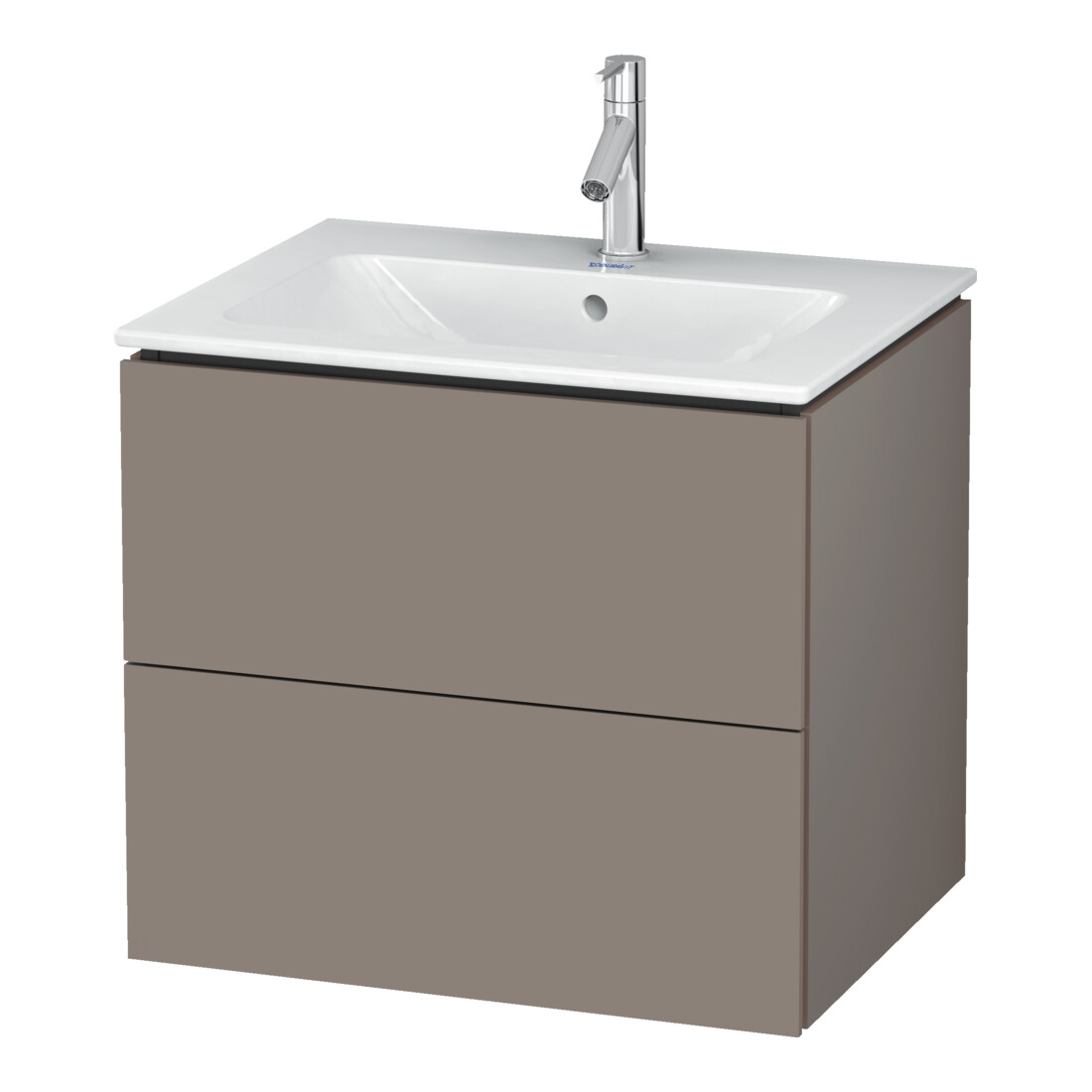 Duravit Waschtischunterschrank L-Cube 62x48,1cm, bas. ma, 2 Schub., wandhängend