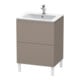 Duravit Waschtischunterschrank L-Cube 62x48,1cm, bas. matt, 2 Auszüge, stehend-1