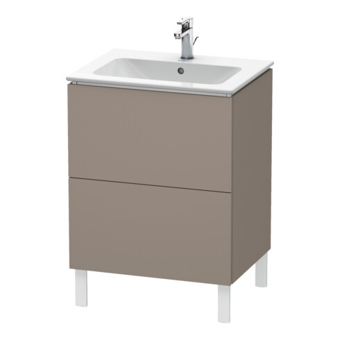 Duravit Waschtischunterschrank L-Cube 62x48,1cm, bas. matt, 2 Auszüge, stehend