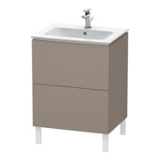 Duravit Waschtischunterschrank L-Cube 62x48,1cm, bas. matt, 2 Auszüge, stehend