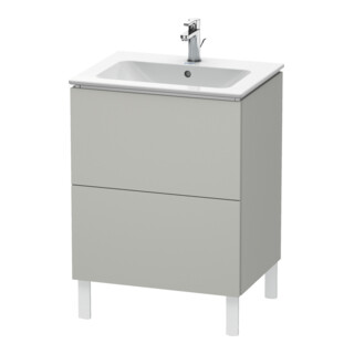 Duravit Waschtischunterschrank L-Cube 62x48,1cm, betongr ma, 2 Ausz., stehend