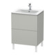 Duravit Waschtischunterschrank L-Cube 62x48,1cm, betongr ma, 2 Ausz., stehend-1