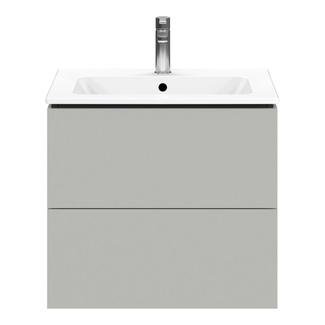 Duravit Waschtischunterschrank L-Cube 62x48,1cm, betongr ma, 2 Schub., wandhängend
