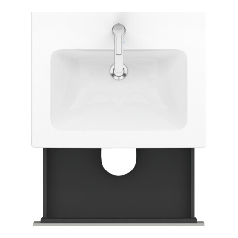 Duravit Waschtischunterschrank L-Cube 62x48,1cm, betongr ma, 2 Schub., wandhängend