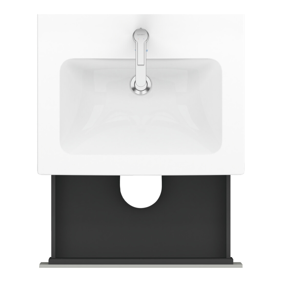 Duravit Waschtischunterschrank L-Cube 62x48,1cm, betongr ma, 2 Schub., wandhängend