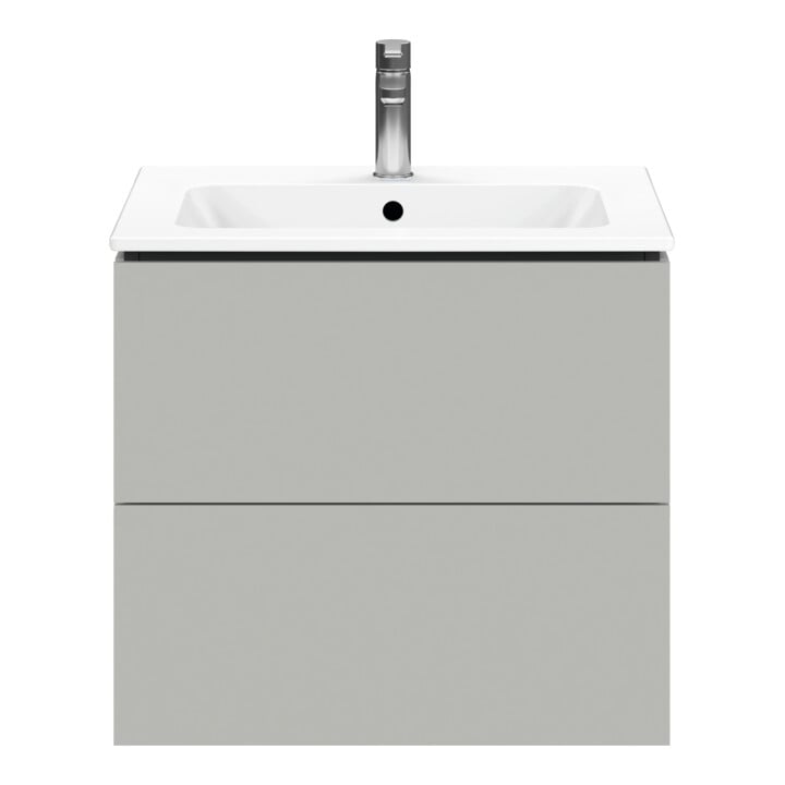 Duravit Waschtischunterschrank L-Cube 62x48,1cm, betongr ma, 2 Schub., wandhängend