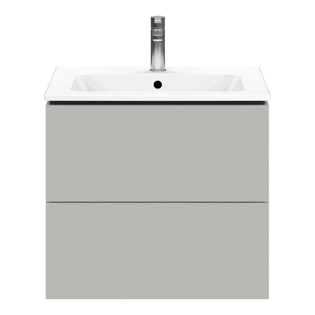 Duravit Waschtischunterschrank L-Cube 62x48,1cm, betongr ma, 2 Schub., wandhängend
