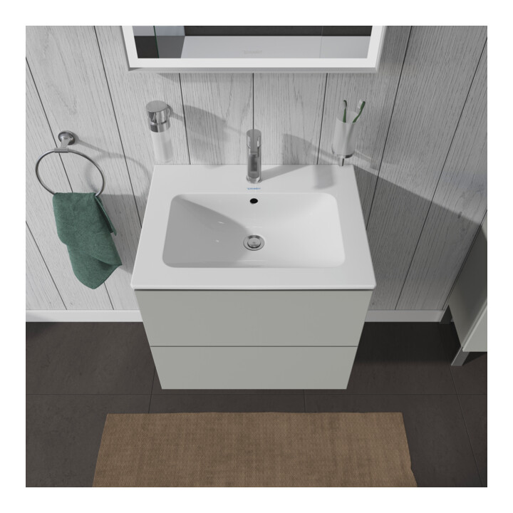 Duravit Waschtischunterschrank L-Cube 62x48,1cm, betongr ma, 2 Schub., wandhängend