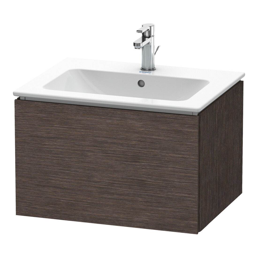 Duravit Waschtischunterschrank L-Cube 62x48,1cm, Ei dkl. geb., 1 Ausz., wandhängend