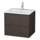 Duravit Waschtischunterschrank L-Cube 62x48,1cm, Ei dkl. geb., 2 Schub., wandhängend-1