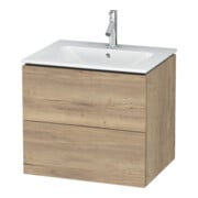 Duravit Waschtischunterschrank L-Cube 62x48,1cm, Ei marm., 2 Schub., wandhängend
