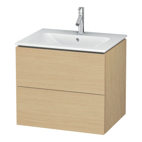 Duravit Waschtischunterschrank L-Cube 62x48,1cm, Ei Nat, 2 Schubk., wandhängend