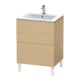 Duravit Waschtischunterschrank L-Cube 62x48,1cm, Ei natur, 2 Auszüge, stehend-1