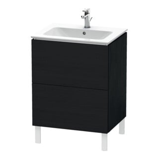 Duravit Waschtischunterschrank L-Cube 62x48,1cm, Ei sw, 2 Auszüge, stehend