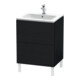 Duravit Waschtischunterschrank L-Cube 62x48,1cm, Ei sw, 2 Auszüge, stehend-1