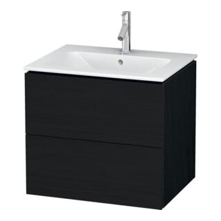 Duravit Waschtischunterschrank L-Cube 62x48,1cm, Ei sw, 2 Schubk., wandhängend