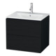 Duravit Waschtischunterschrank L-Cube 62x48,1cm, Ei sw, 2 Schubk., wandhängend-1