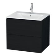 Duravit Waschtischunterschrank L-Cube 62x48,1cm, Ei sw, 2 Schubk., wandhängend