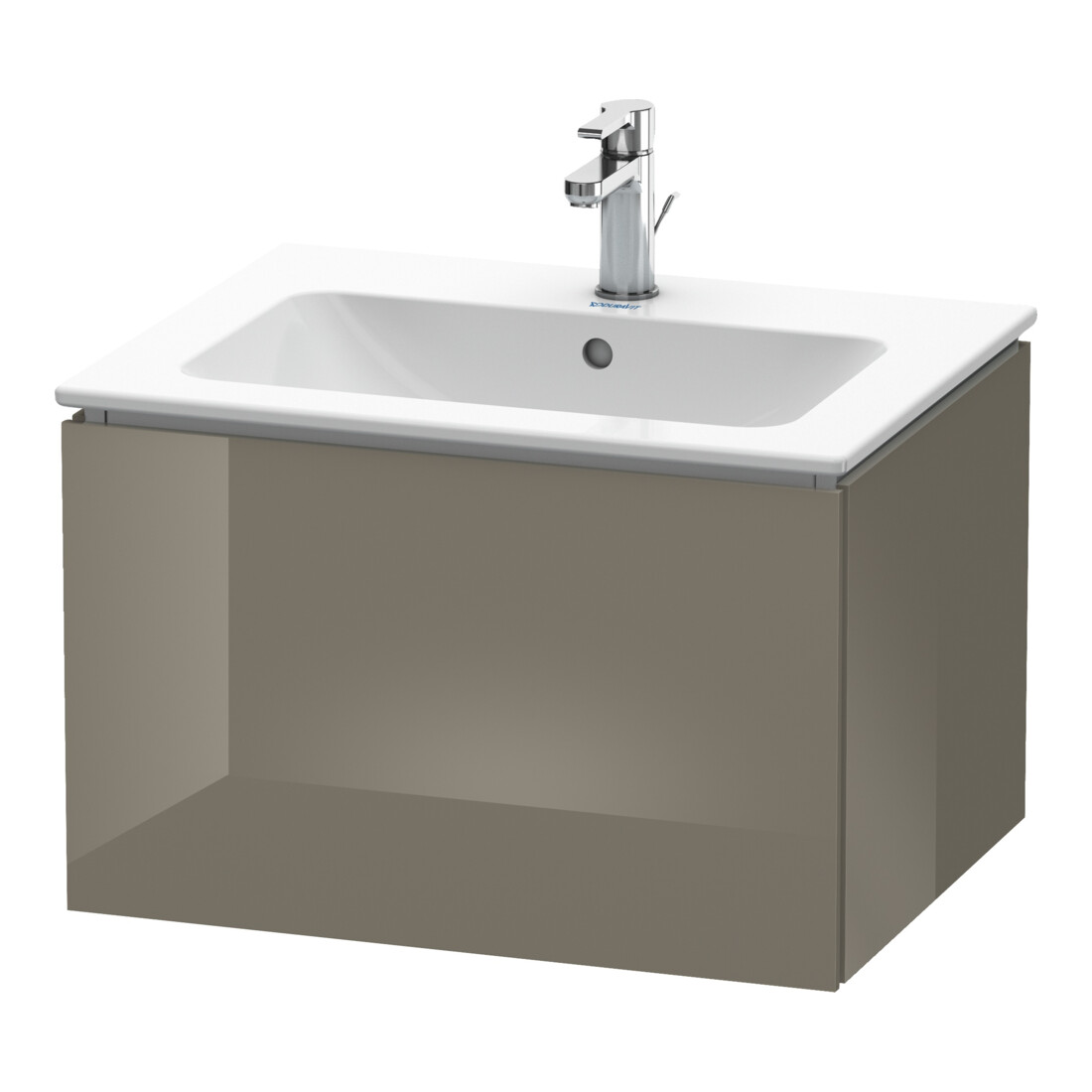 Duravit Waschtischunterschrank L-Cube 62x48,1cm, flan. Gr hgl, 1 Ausz., wandhängend