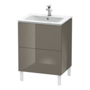 Duravit Waschtischunterschrank L-Cube 62x48,1cm, flan. Gr hgl, 2 Ausz., steh.