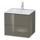 Duravit Waschtischunterschrank L-Cube 62x48,1cm, flan. Gr hgl, 2 Schub., wandhängend-1
