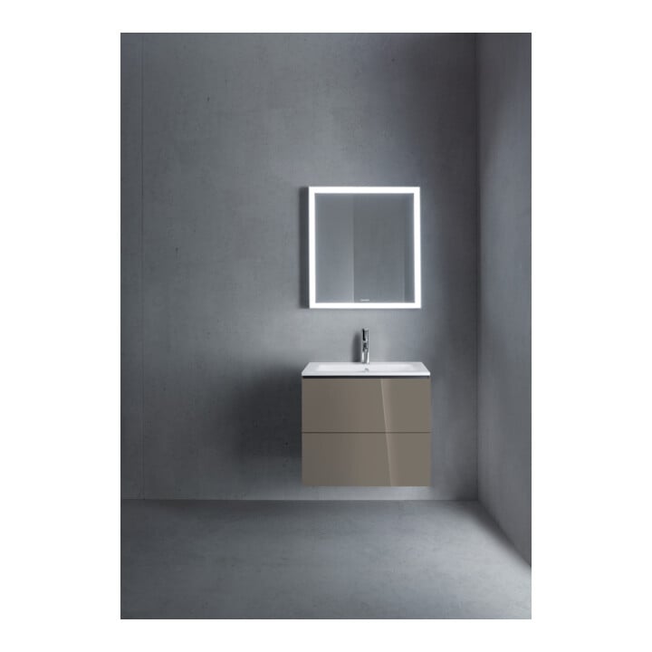 Duravit Waschtischunterschrank L-Cube 62x48,1cm, flan. Gr hgl, 2 Schub., wandhängend