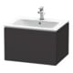 Duravit Waschtischunterschrank L-Cube 62x48,1cm, graph matt, 1 Ausz., wandhängend-1