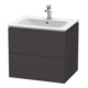 Duravit Waschtischunterschrank L-Cube 62x48,1cm, graph matt, 2 Schub., wandhängend-1