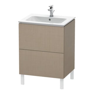 Duravit Waschtischunterschrank L-Cube 62x48,1cm, leinen, 2 Auszüge, stehend
