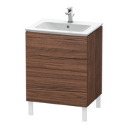 Duravit Waschtischunterschrank L-Cube 62x48,1cm, Nussb dkl., 2 Ausz., stehend