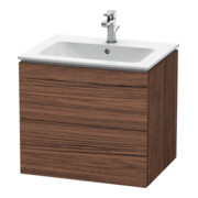 Duravit Waschtischunterschrank L-Cube 62x48,1cm, Nussb dkl., 2 Schub., wandhängend